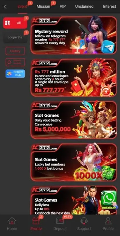 Bonuses Page